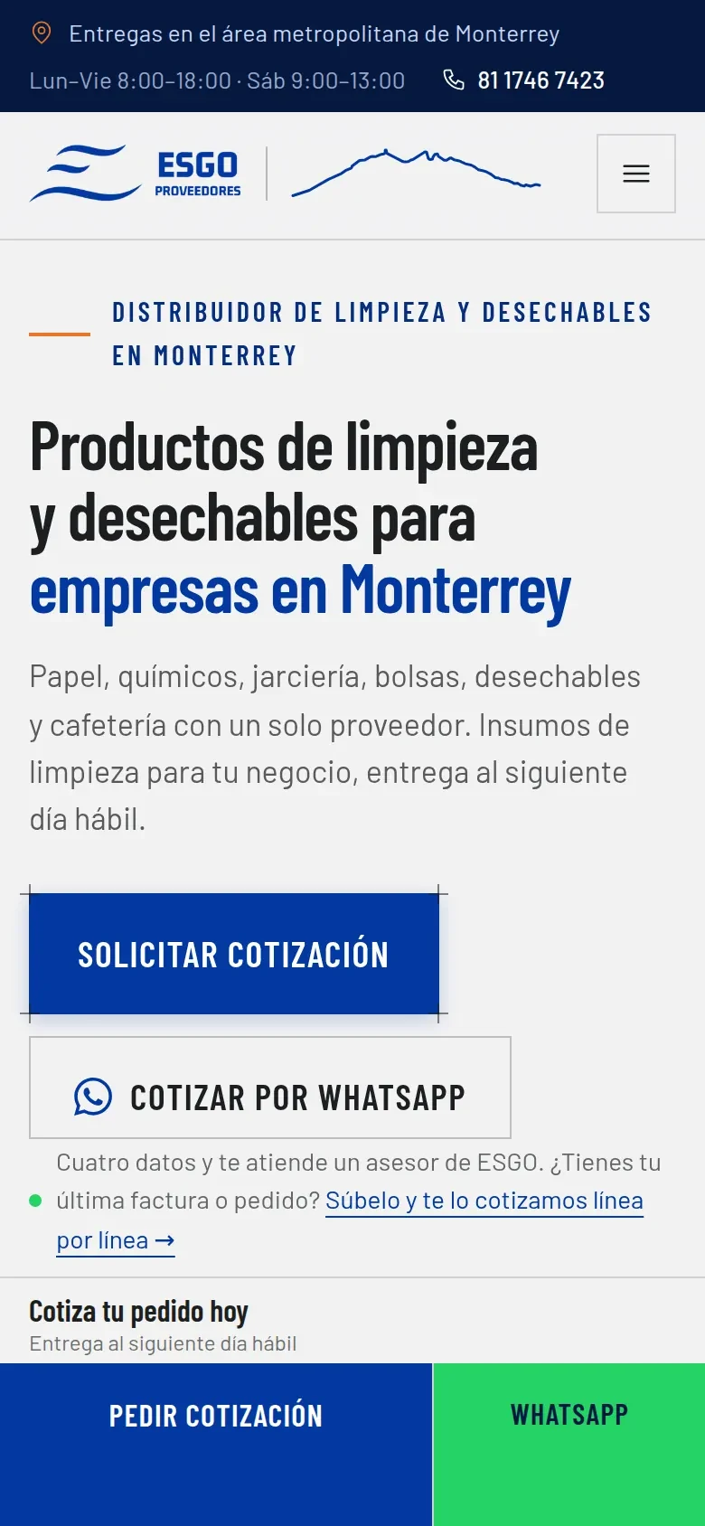 Inicio en celular